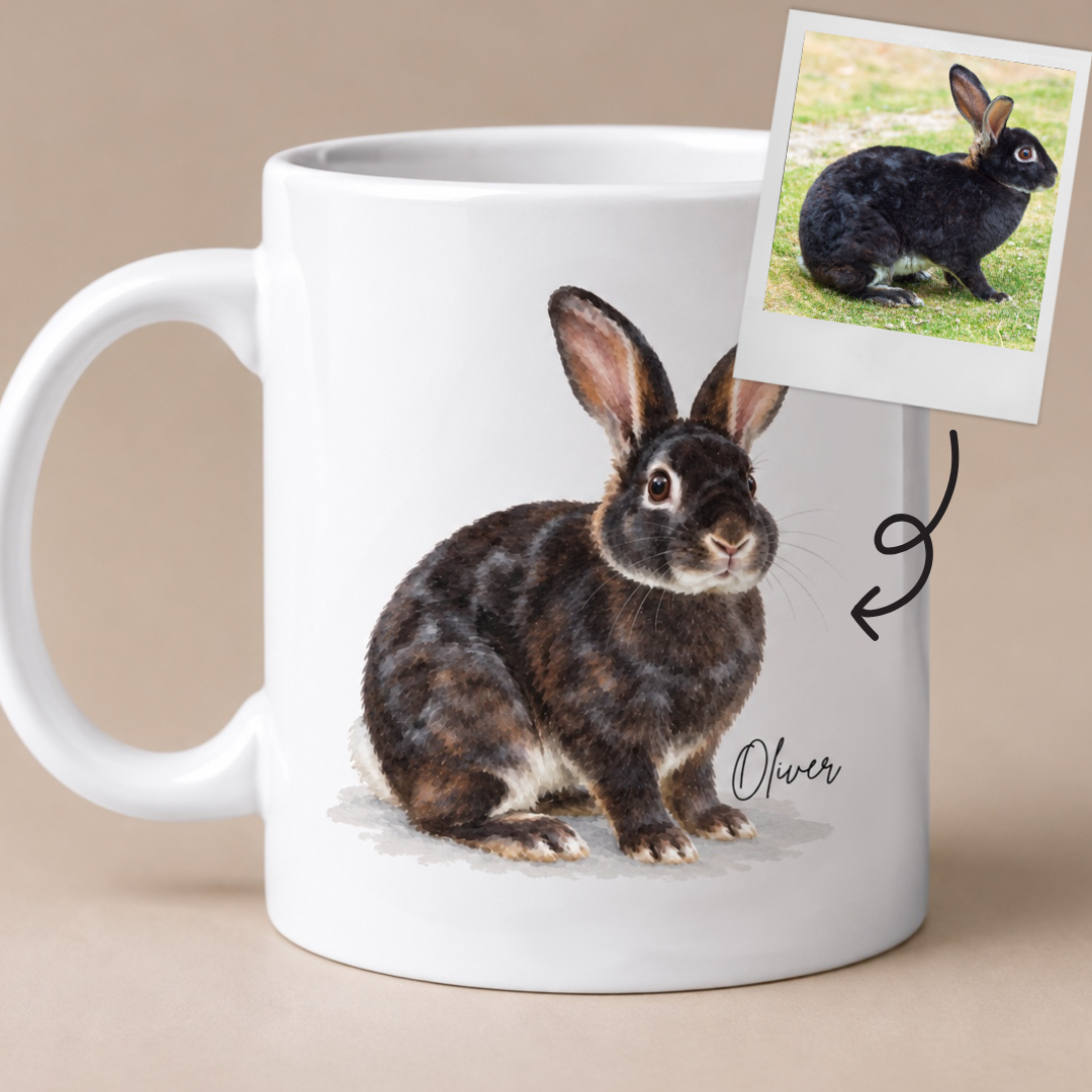 Personalised Rabbit Mug