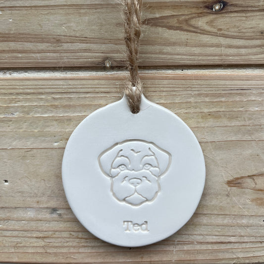 Personalised Border Terrier Decoration