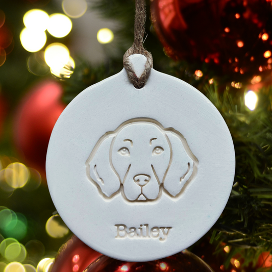 Personalised Flat Coated Retriever Bauble