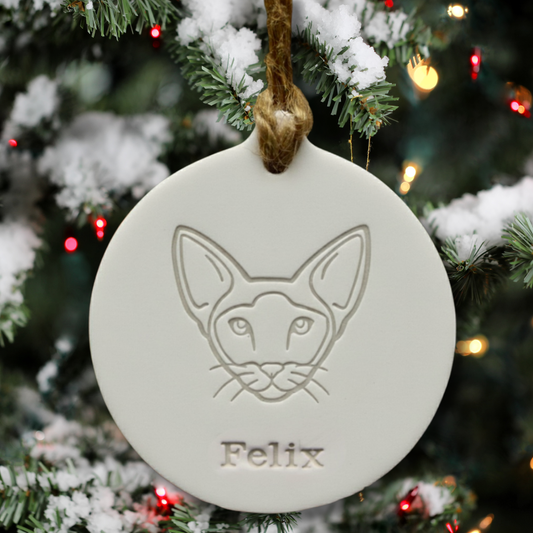 Personalised Siamese Cat Bauble