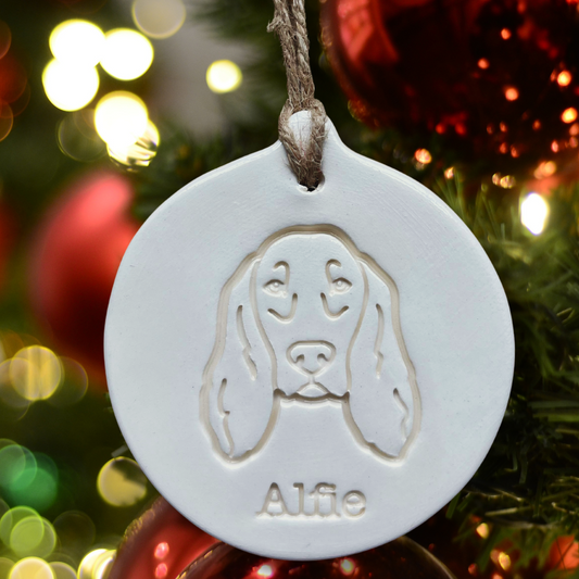 Personalised English Setter Bauble