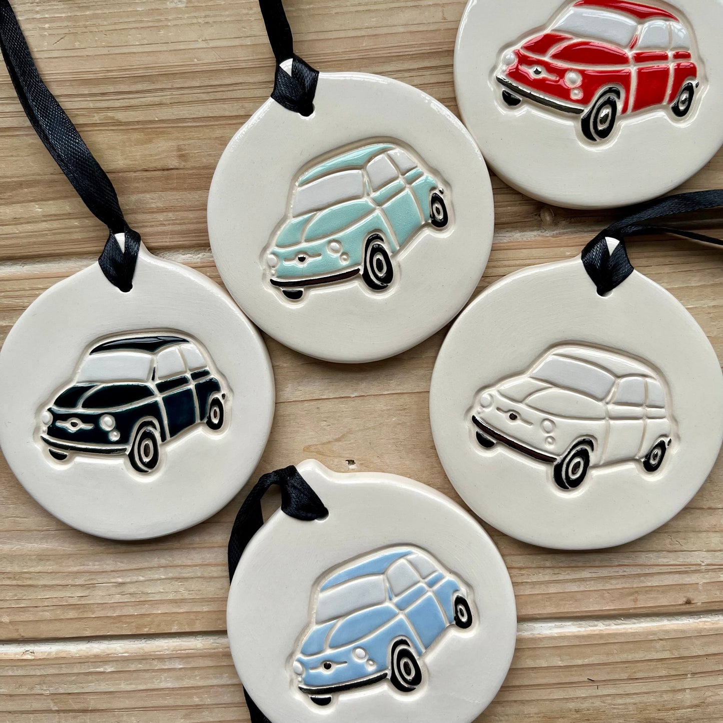 Classic Fiat 500 Ornament