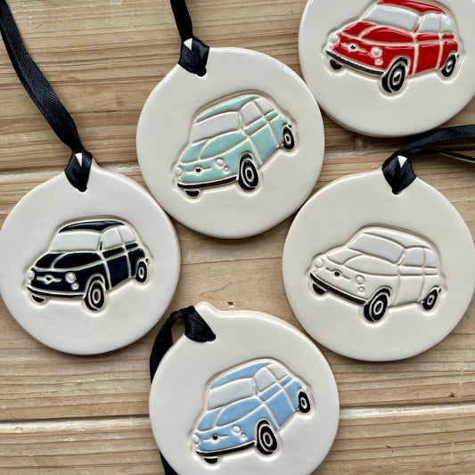 Classic Fiat 500 Ornament