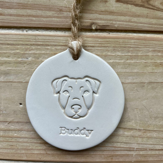 Personalised Patterdale Terrier Decoration