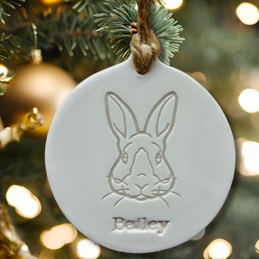 Personalised Dutch Rabbit Bauble