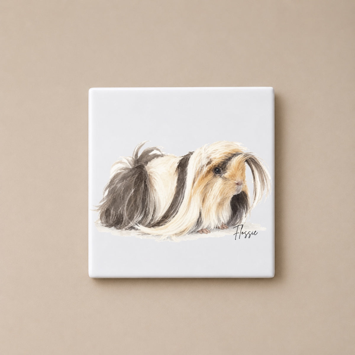 Personalised Guinea Pig Coaster