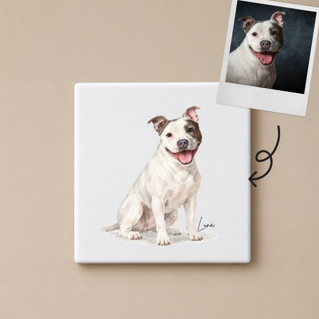 Personalised Dog Coaster