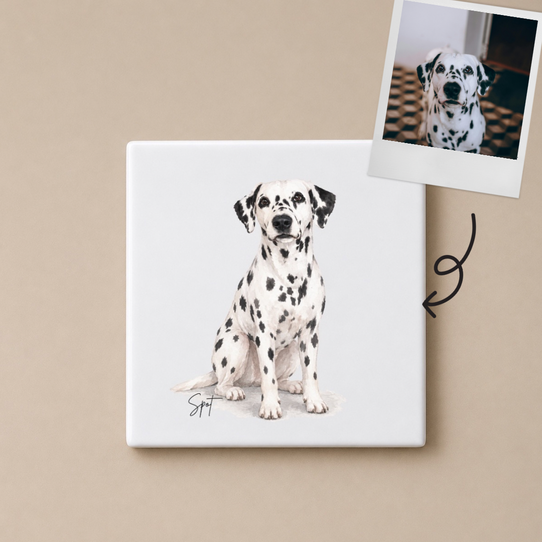 Personalised Dog Coaster