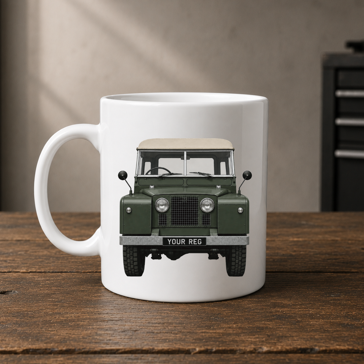 Personalised Landrover Series 1 Mug