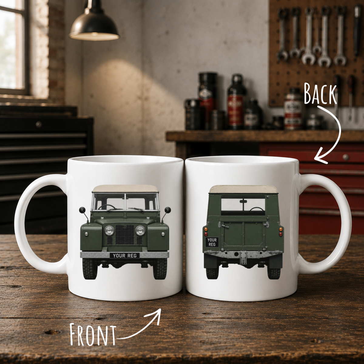 Personalised Landrover Series 1 Mug