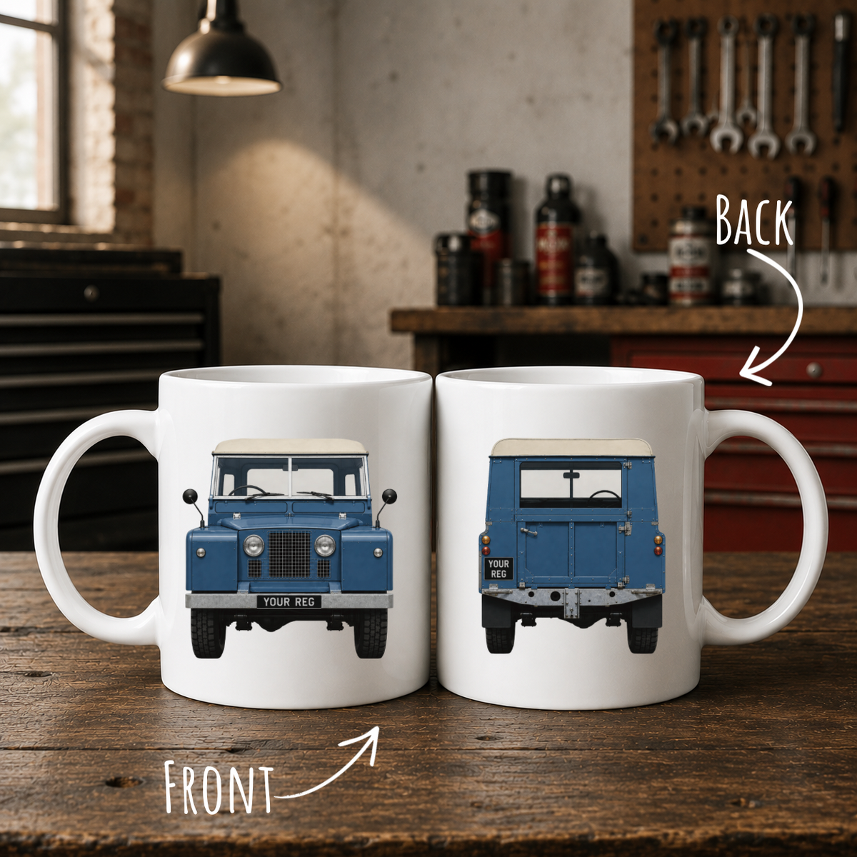 Personalised Landrover Series 1 Mug