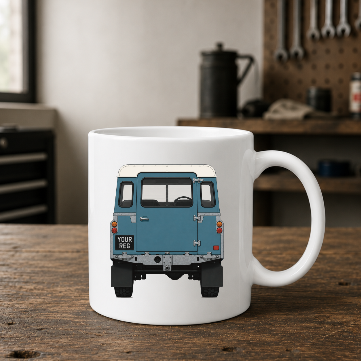 Personalised Landrover Series 3 Mug