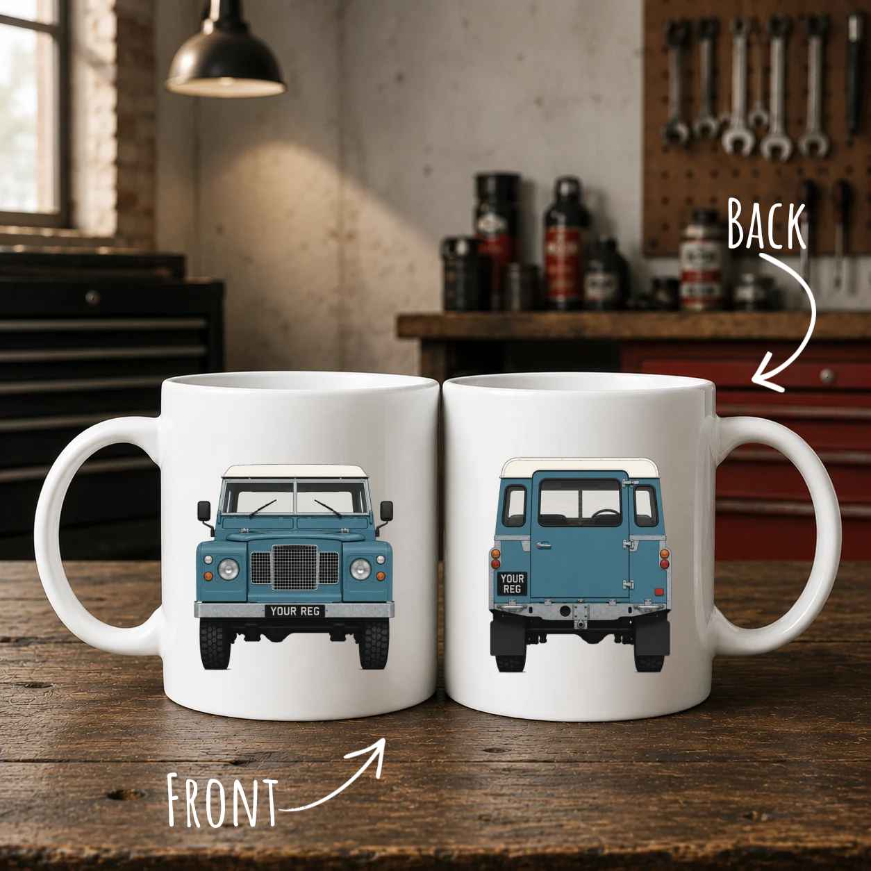 Personalised Landrover Series 3 Mug
