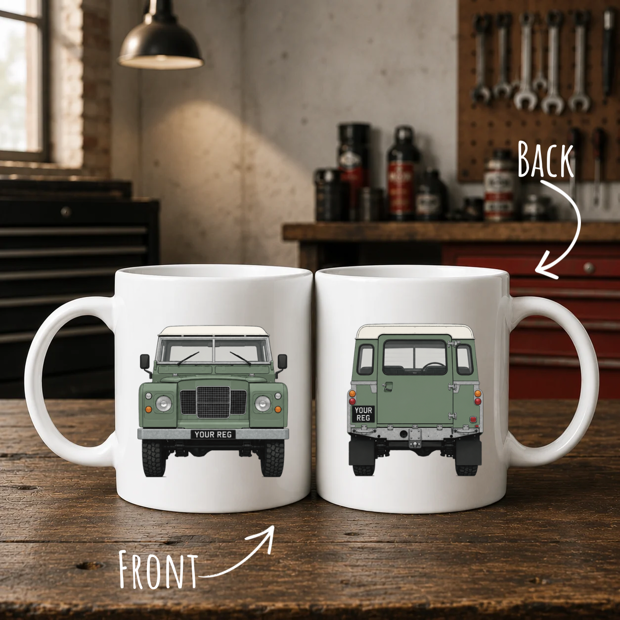 Personalised Landrover Series 3 Mug