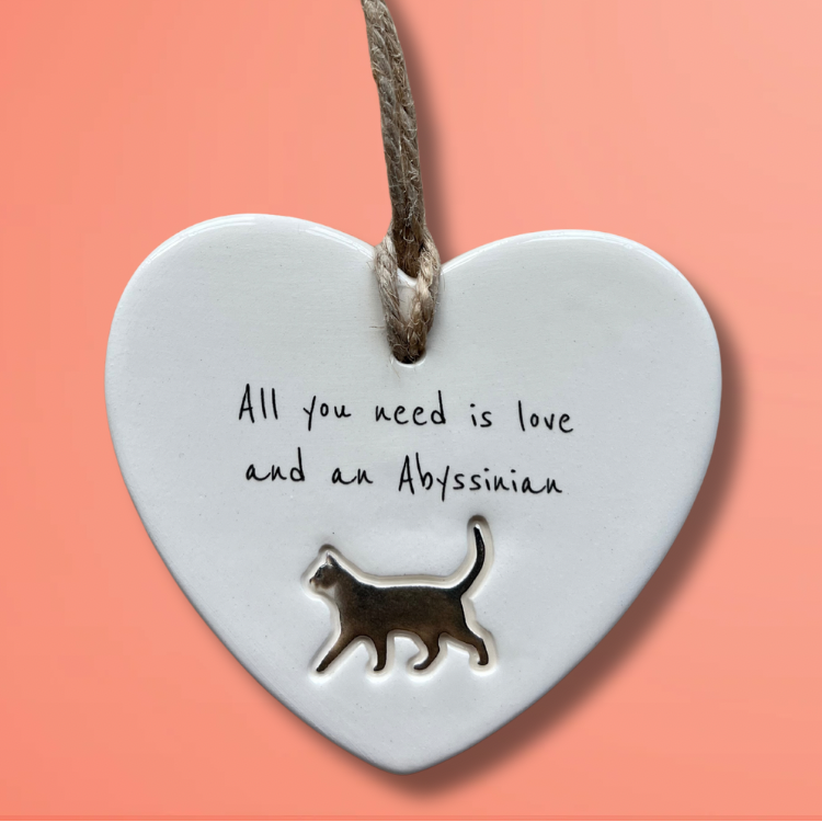 Handmade Abyssinian Cat Ornament