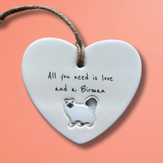 Handmade Birman Cat Ornament