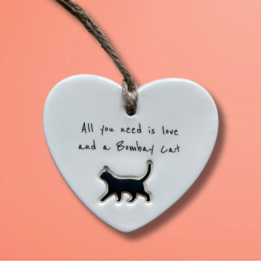 Handmade Bombay Cat Ornament