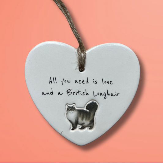 Handmade British Longhair Cat Ornament