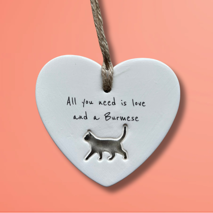 Handmade Burmese Cat Ornament