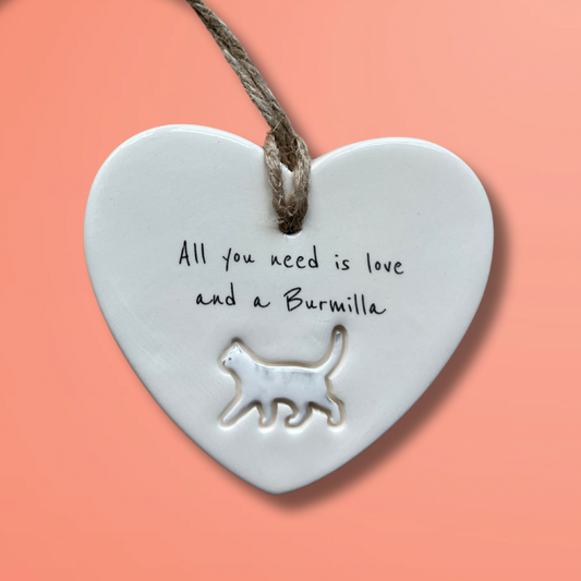 Handmade Burmilla Cat Ornament