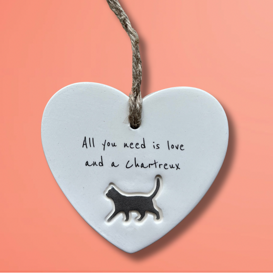Handmade Chartreux Cat Ornament