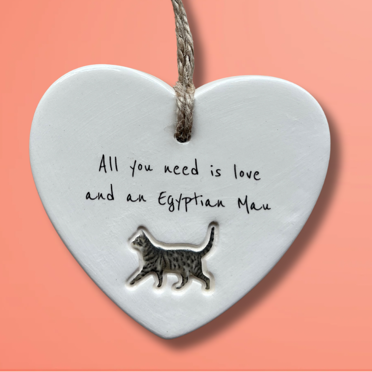 Handmade Egyptian Mau Cat Ornament