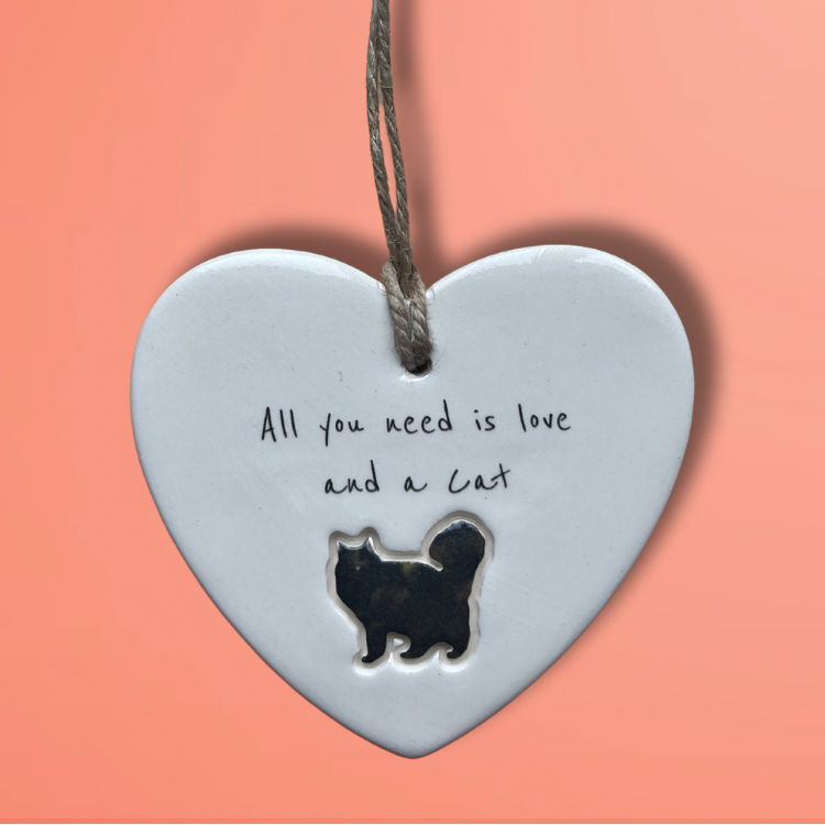 Handmade Fluffy Cat Ornament