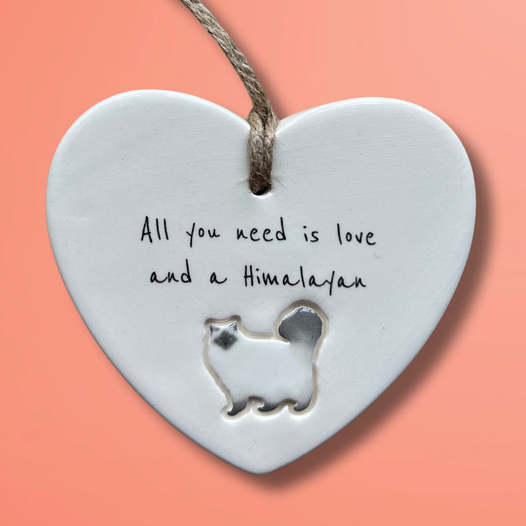 Handmade Himalayan Cat Ornament