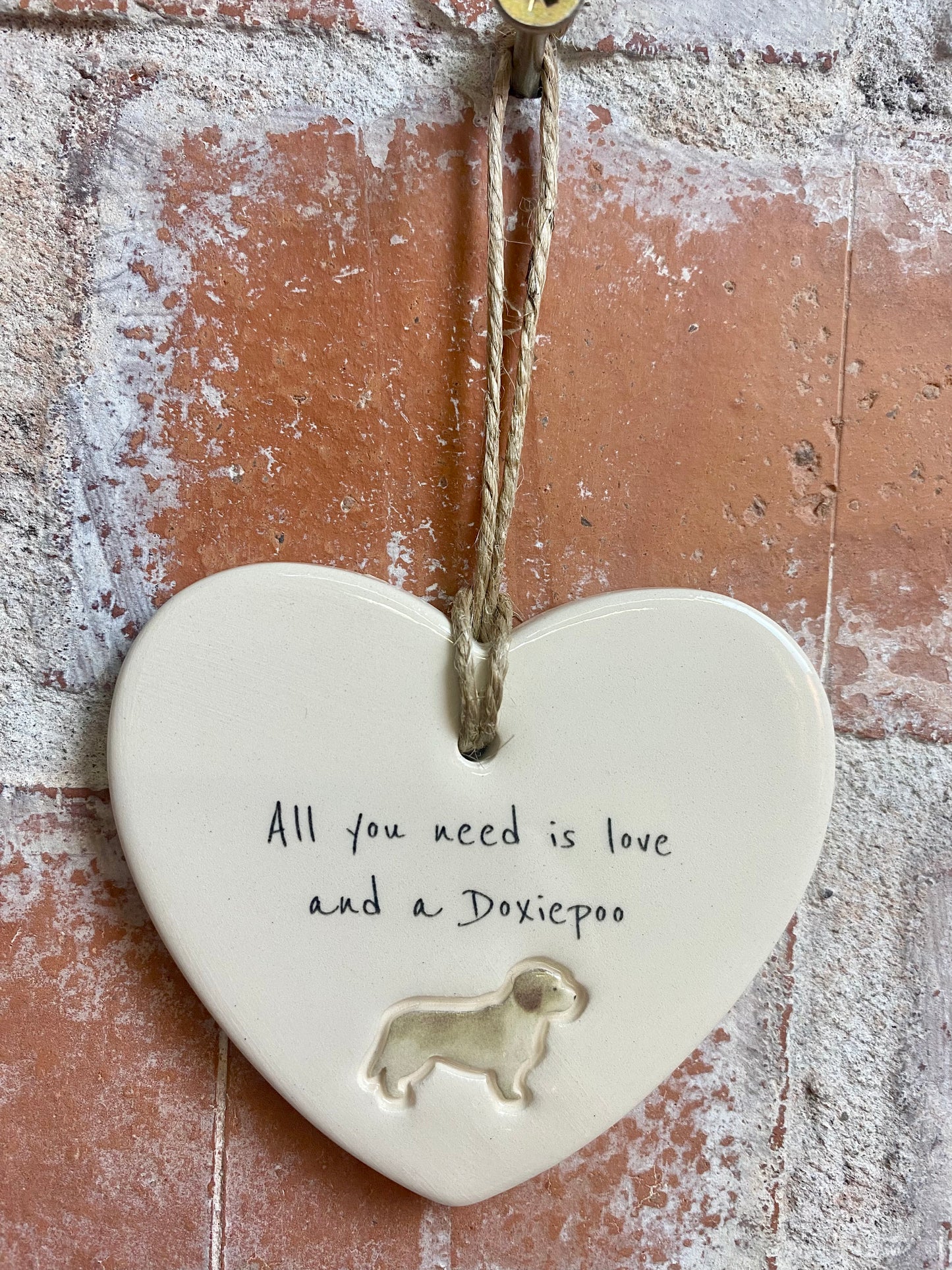 Doxiepoo ceramic heart