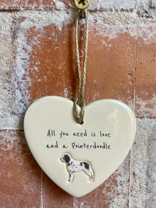 Pointerdoodle ceramic heart