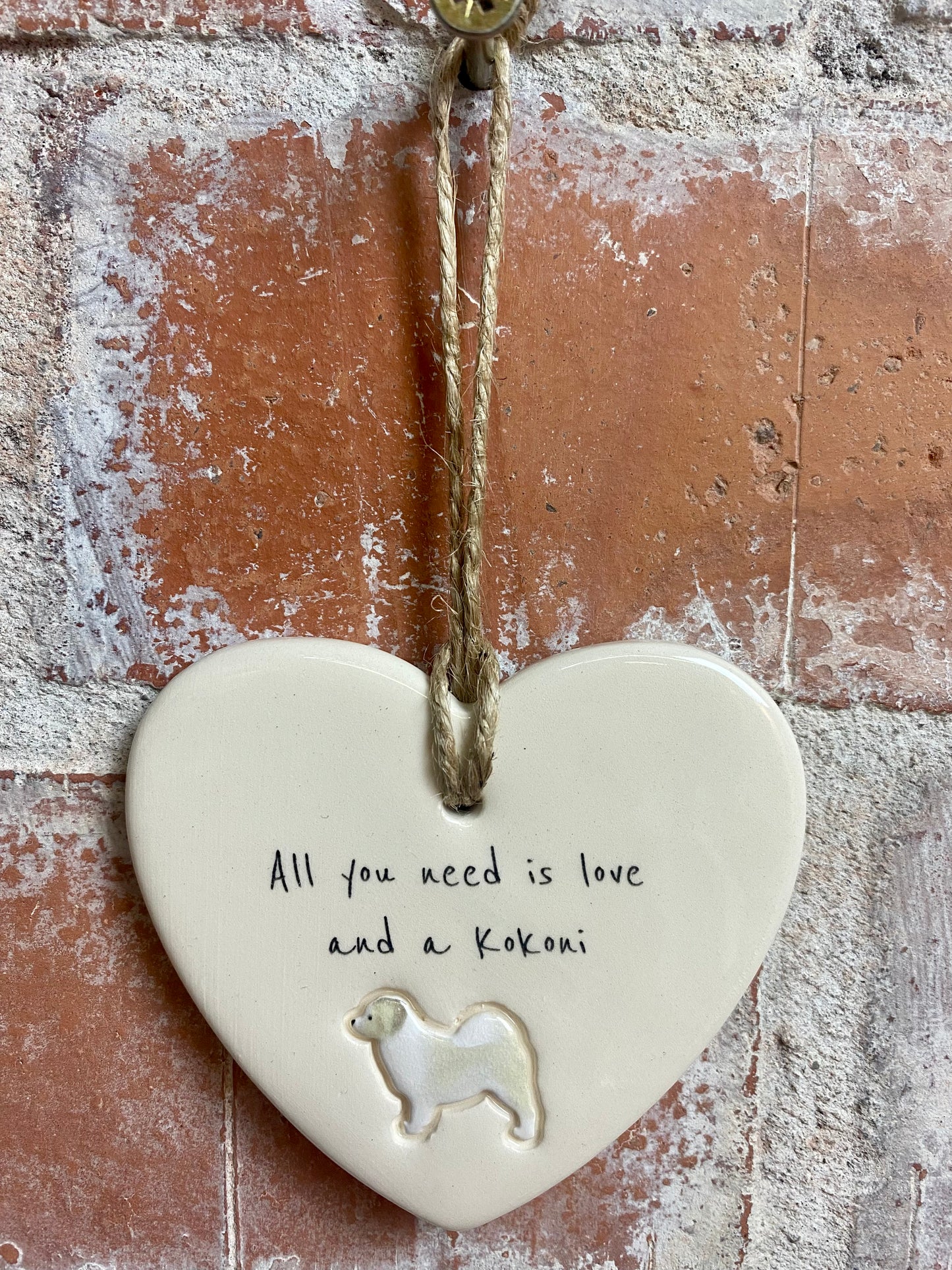 Kokoni ceramic heart