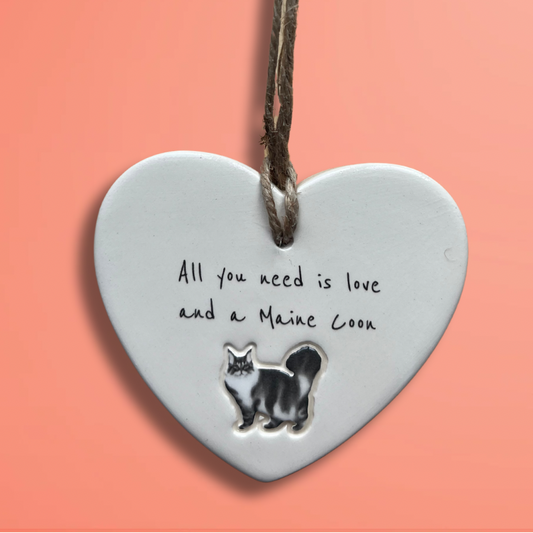 Handmade Maine Coon Cat Ornament