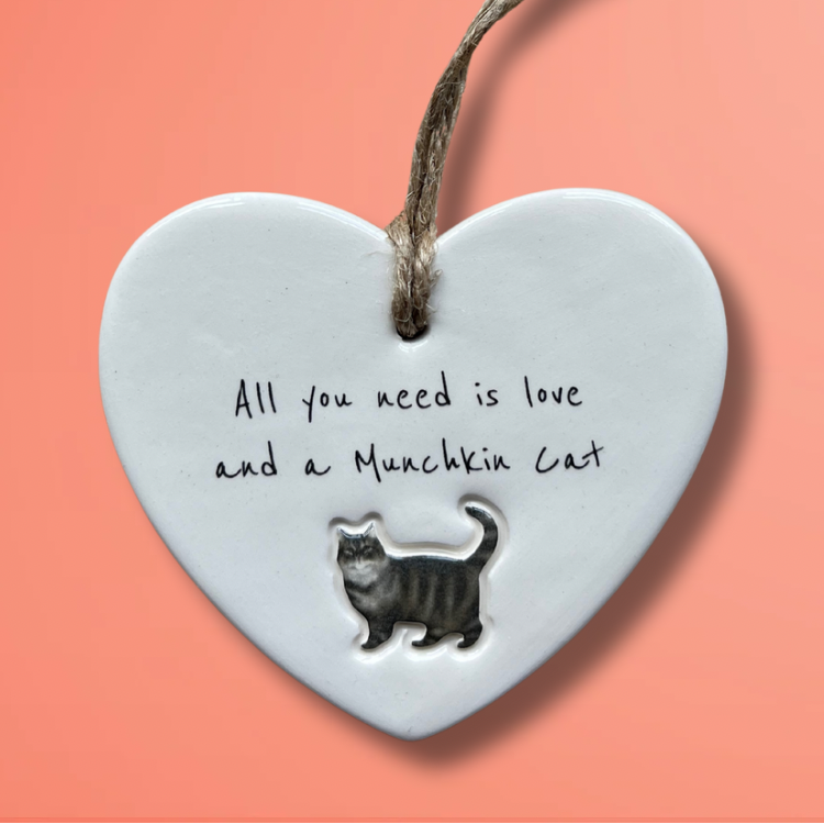 Handmade Munchkin Cat Ornament