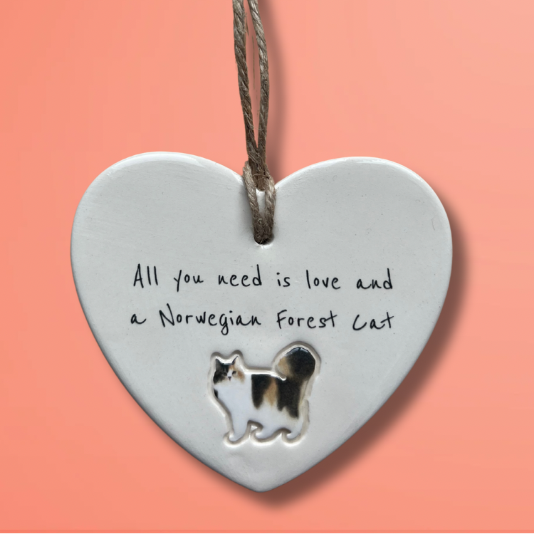 Handmade Norwegian Forest Cat Ornament