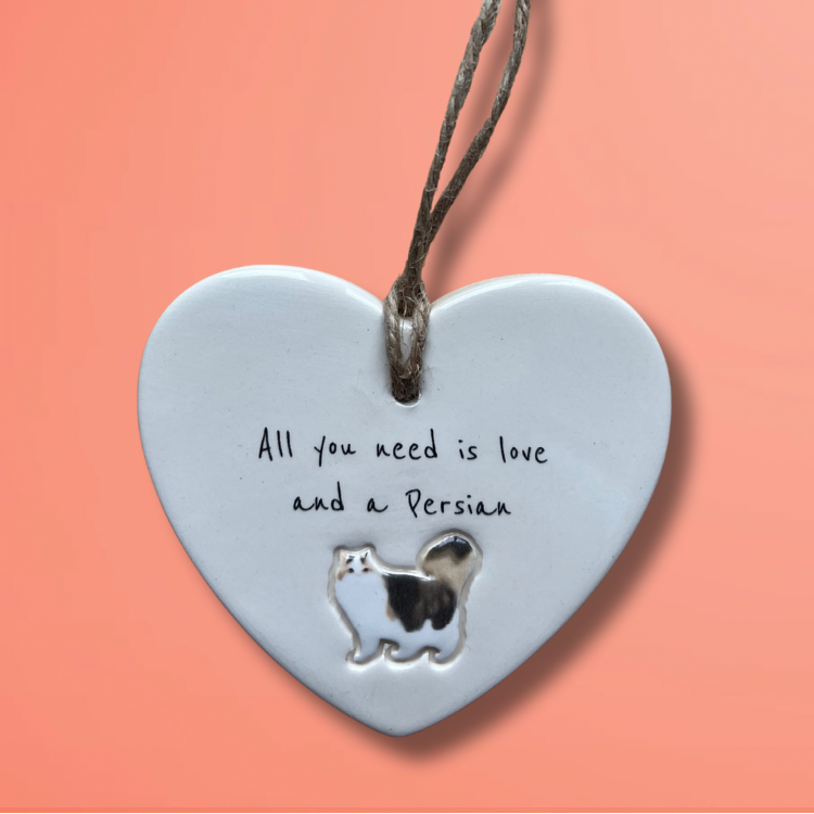 Handmade Persian Cat Ornament