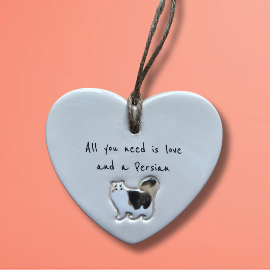 Handmade Persian Cat Ornament