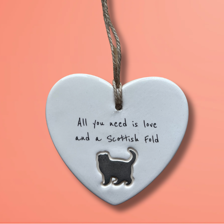 Handmade Scottish Fold Cat Ornament
