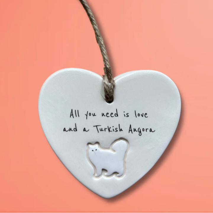 Turkish Angora Cat Ornament