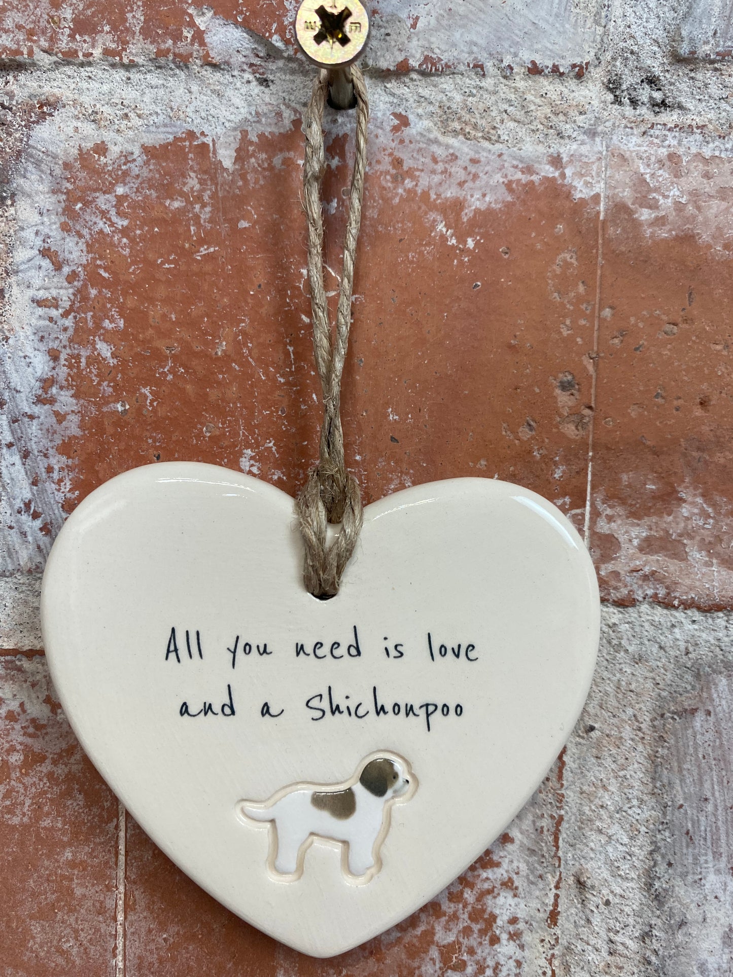 Shichonpoo ceramic heart