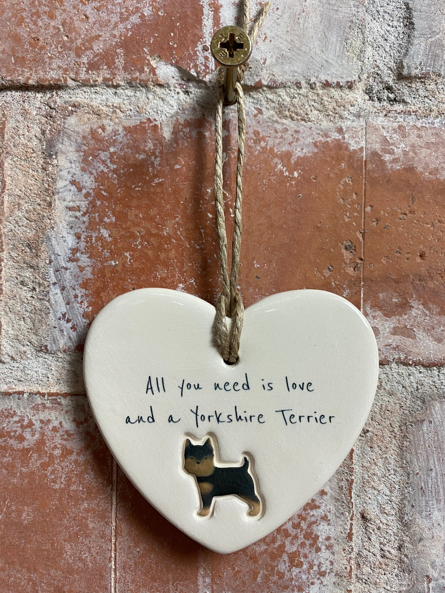 Yorkshire terrier heart