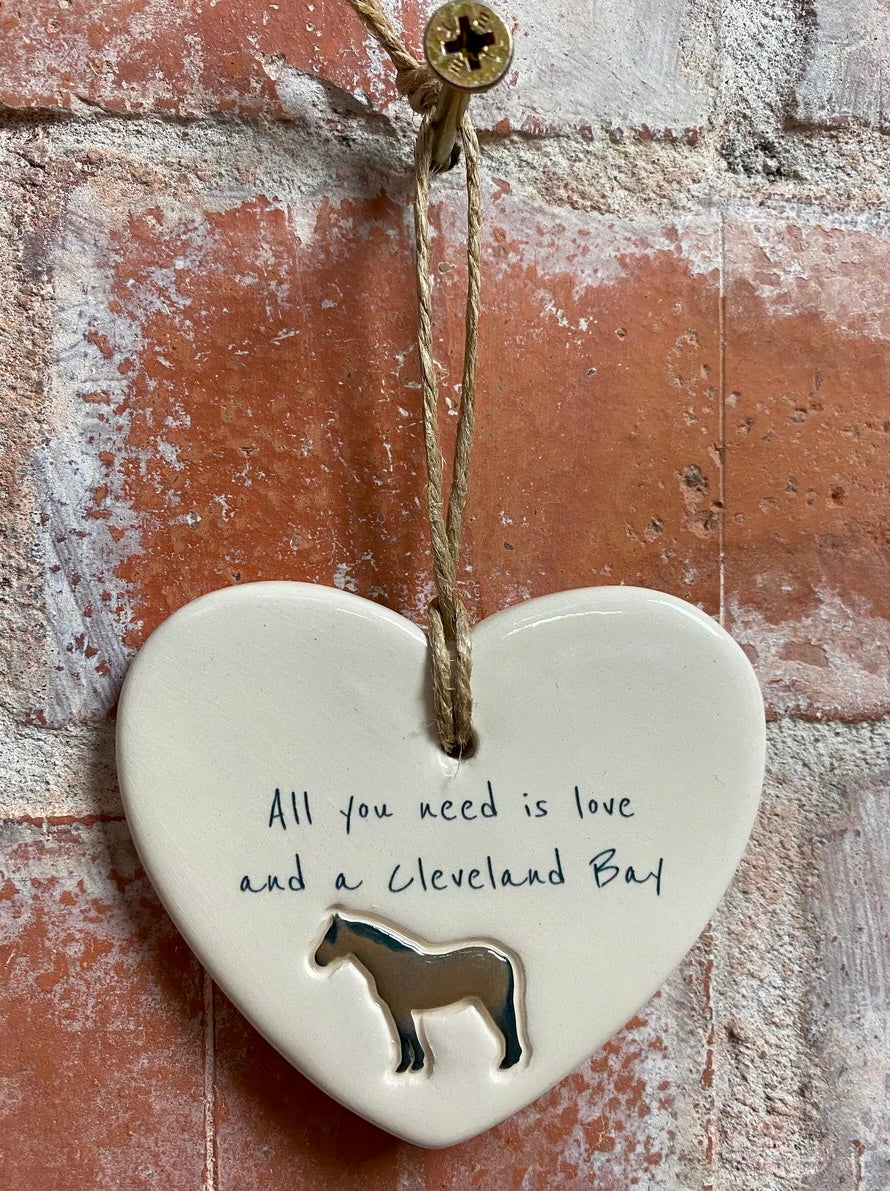 Cleveland Bay ceramic heart