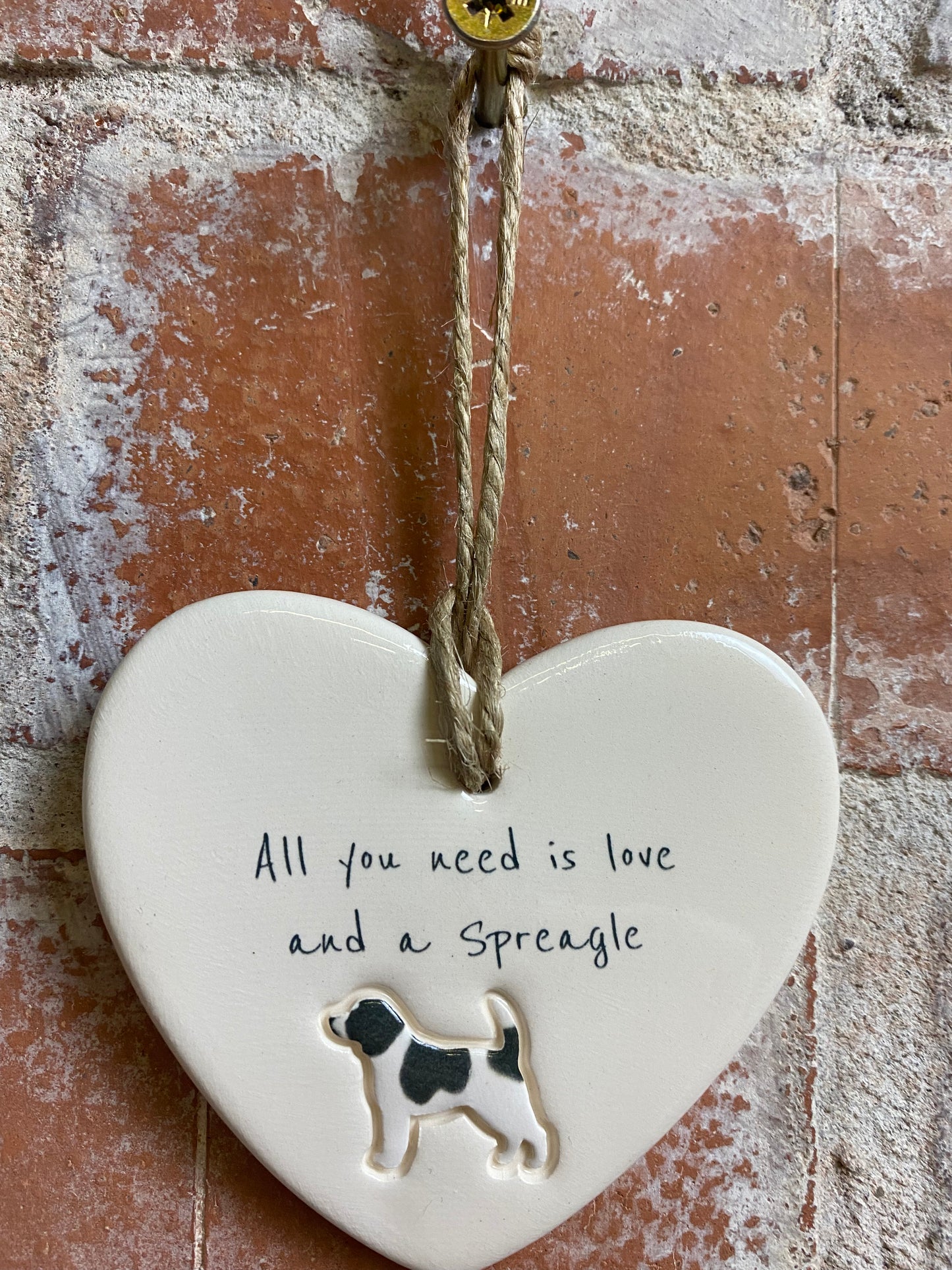 Spreagle ceramic heart