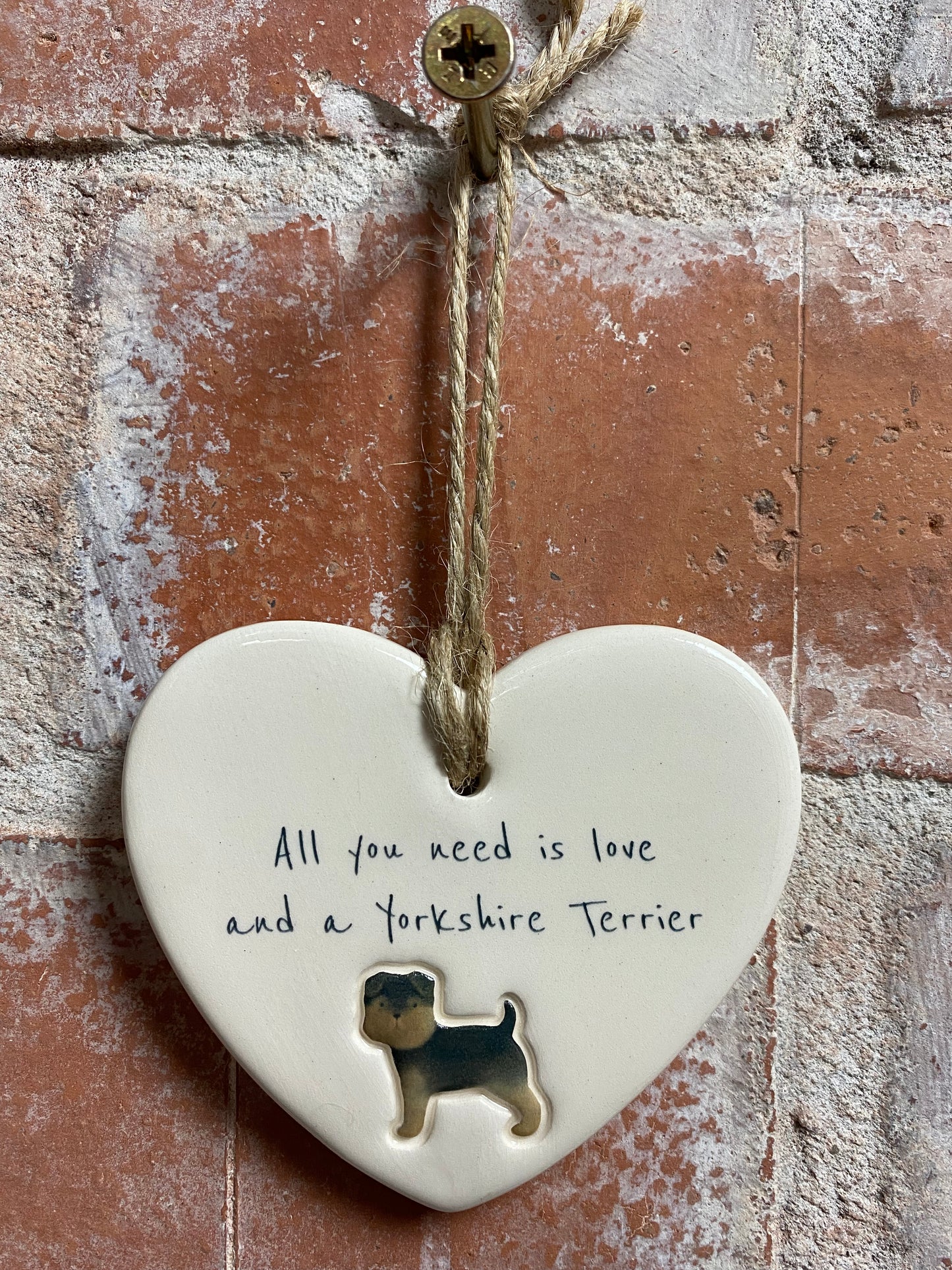 Yorkshire terrier heart
