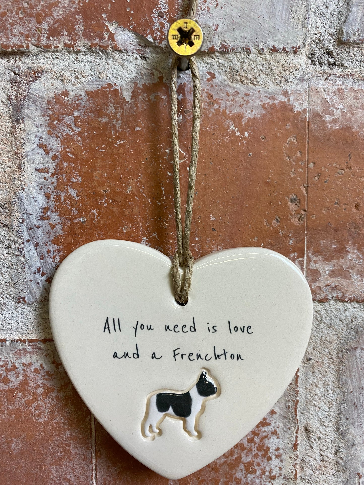 Frenchton ceramic heart