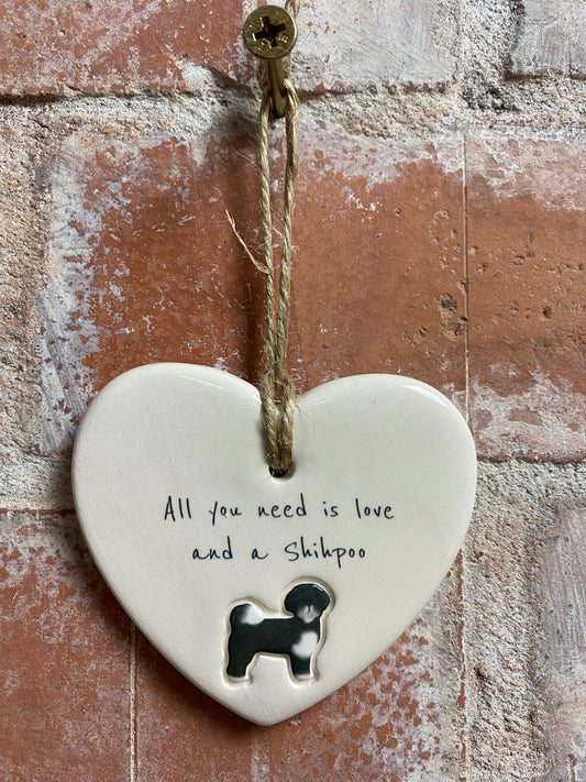Shihpoo ceramic heart